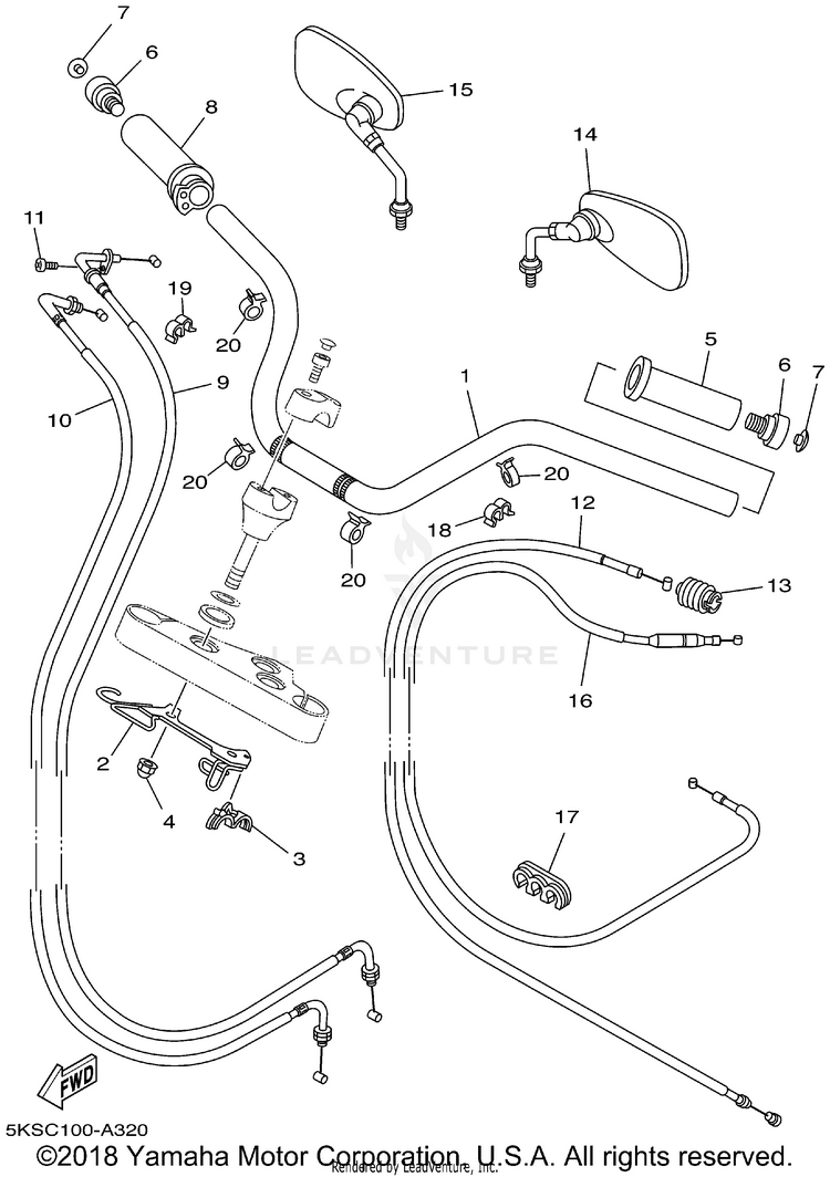 Steering Handle Cable Schematic
