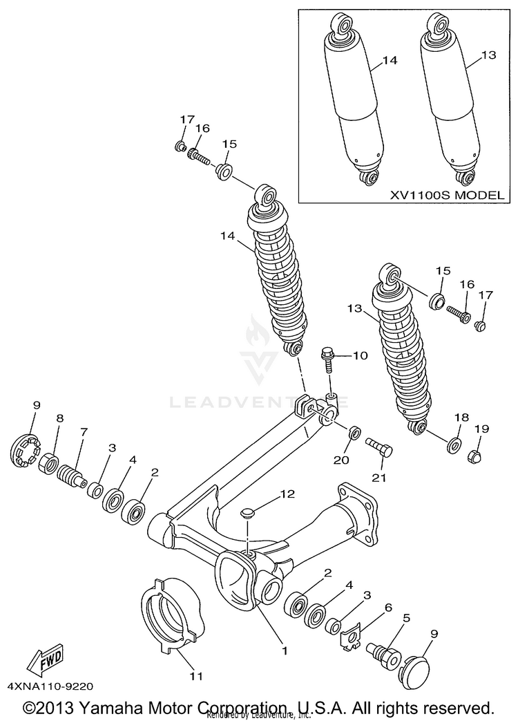 Rear Arm Suspension Schematic