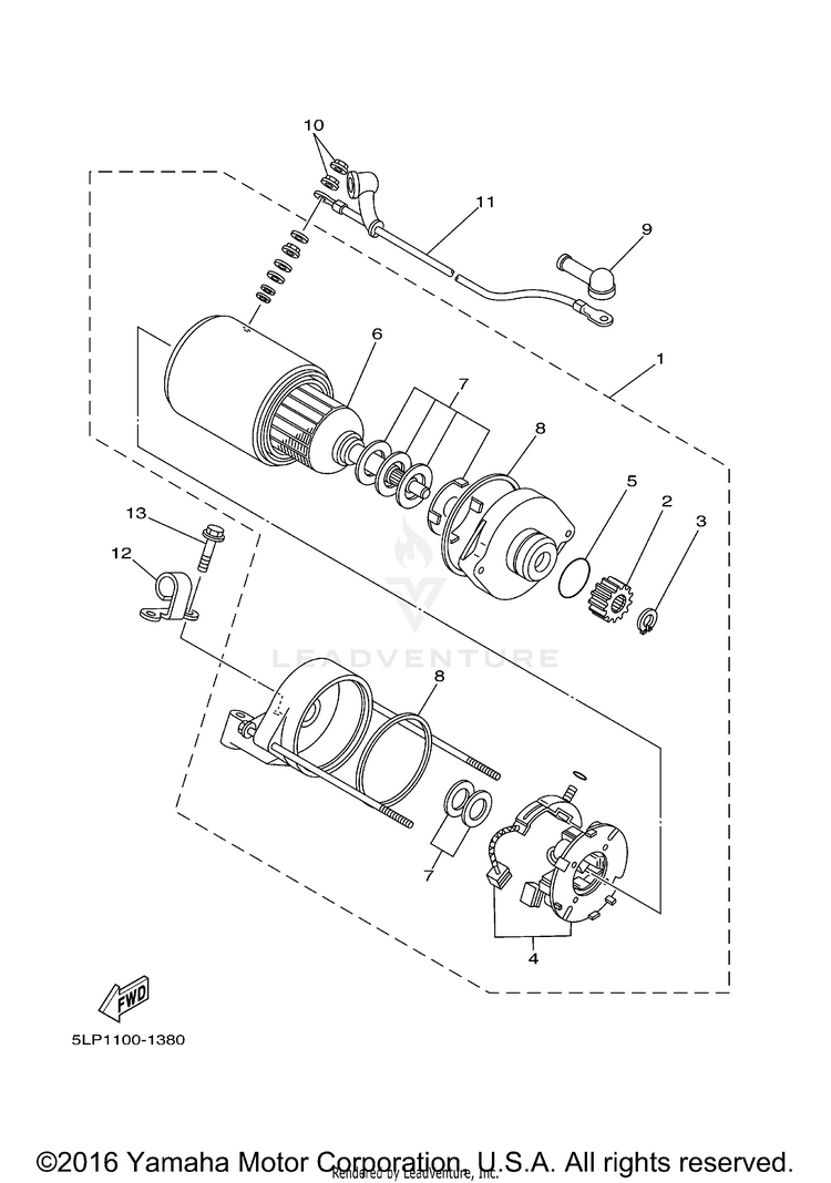 Starting Motor Schematic
