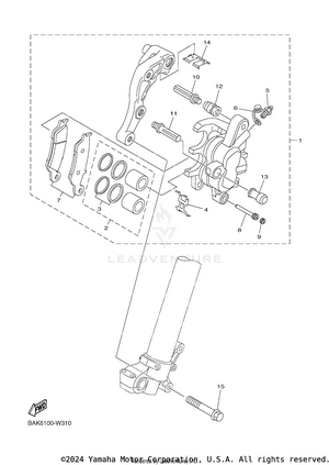 Front Brake Caliper Schematic