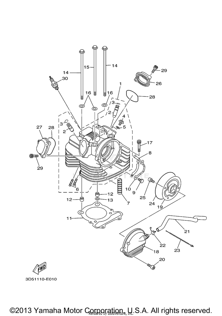 Cylinder Head Schematic