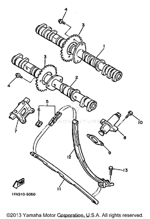 Camshaft Chain Schematic