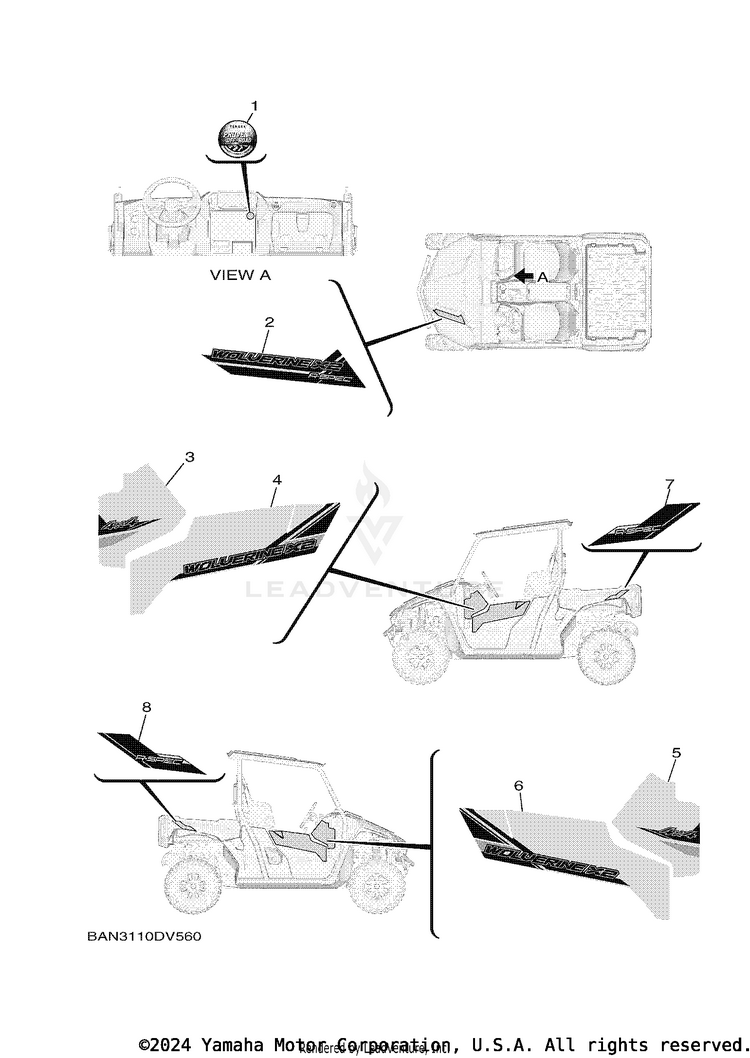 Graphics WOLVERINE X2 R-SPEC - YXE85WPHLH - 2020 Schematic