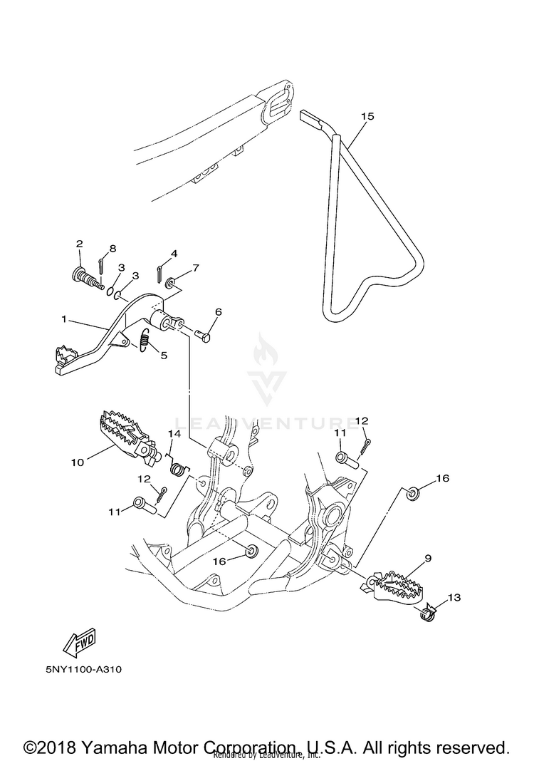 Stand Footrest Schematic