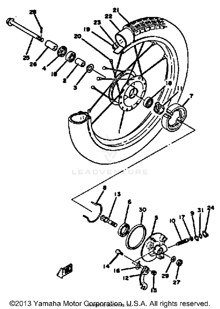 Front Wheel Schematic