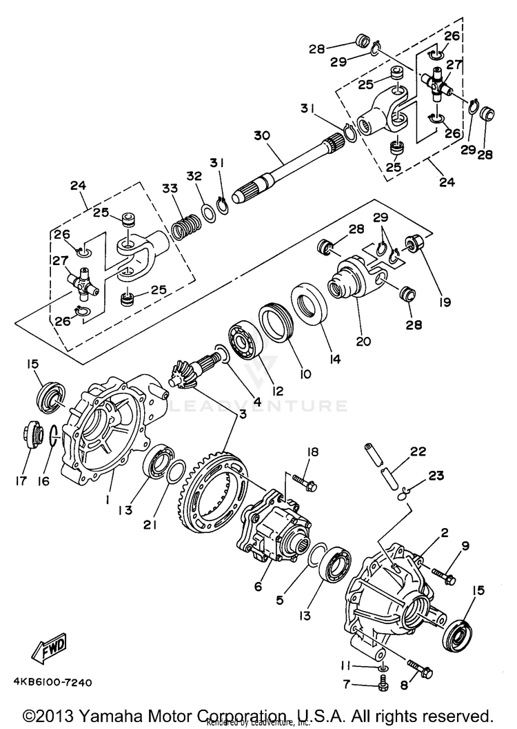 Front Differential Schematic