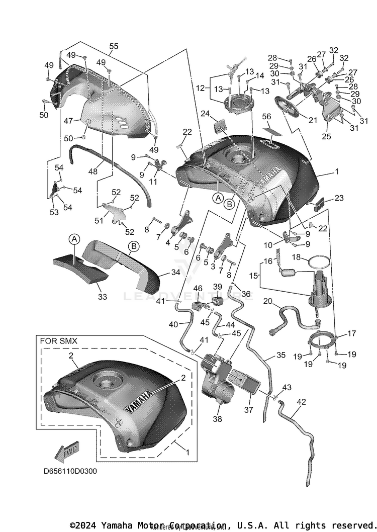 Fuel Tank 2 XSR900 - XSR900SCB - 2025 Schematic