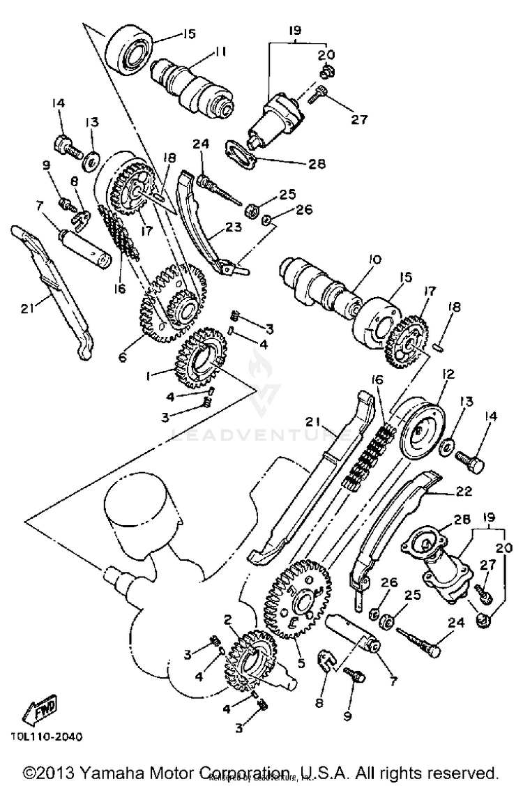 Camshaft Chain Schematic