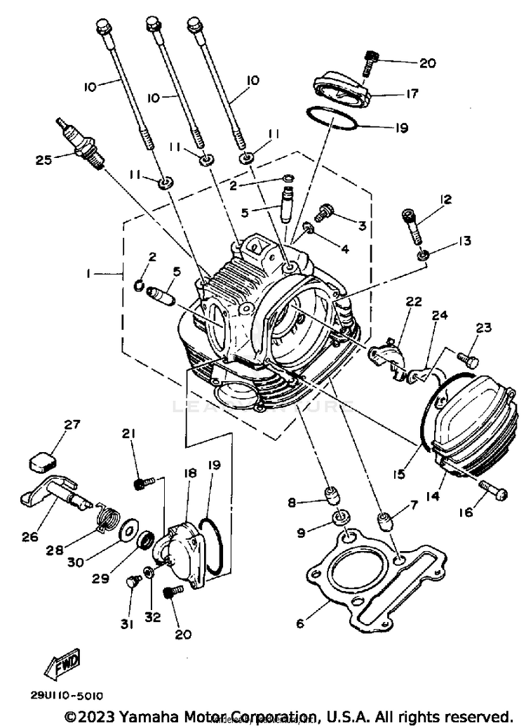 Cylinder Head Schematic