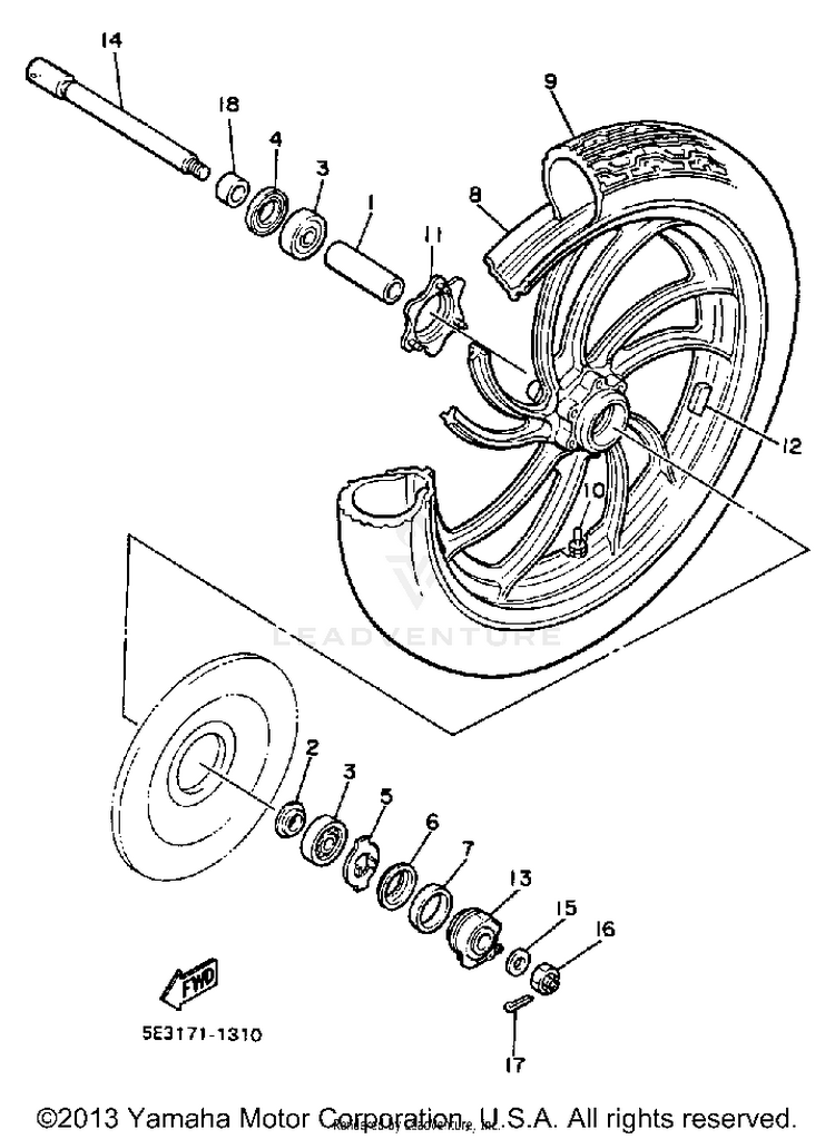Front Wheel Schematic