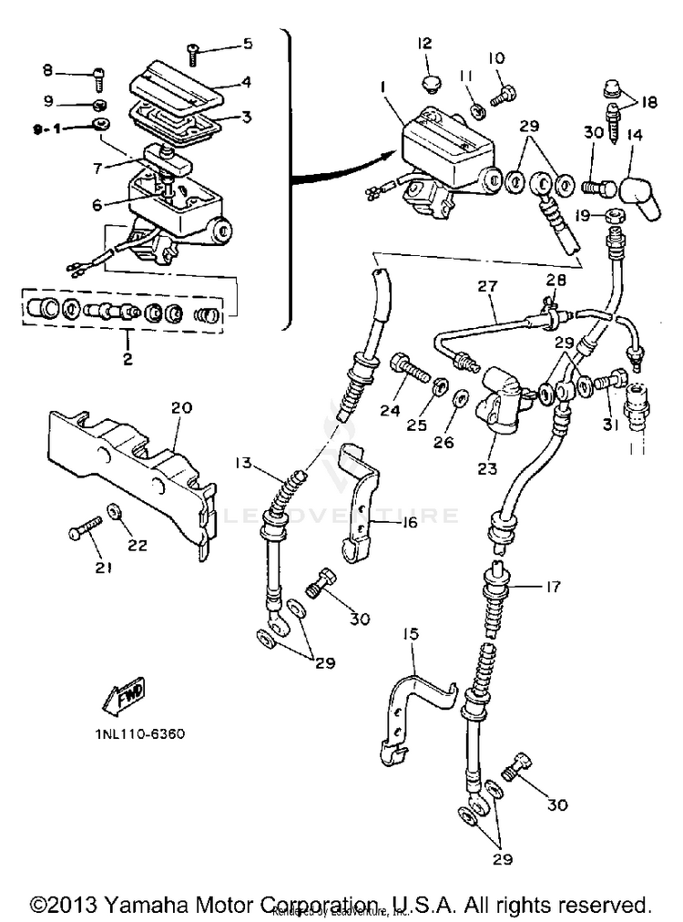 Front Master Cylinder 1 Schematic