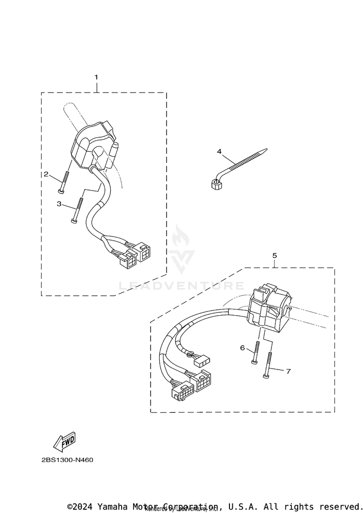 Handle Switch & Lever Schematic