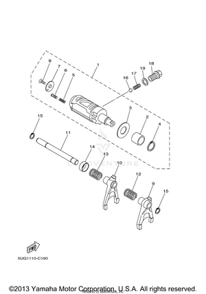 Shift Cam Fork Schematic