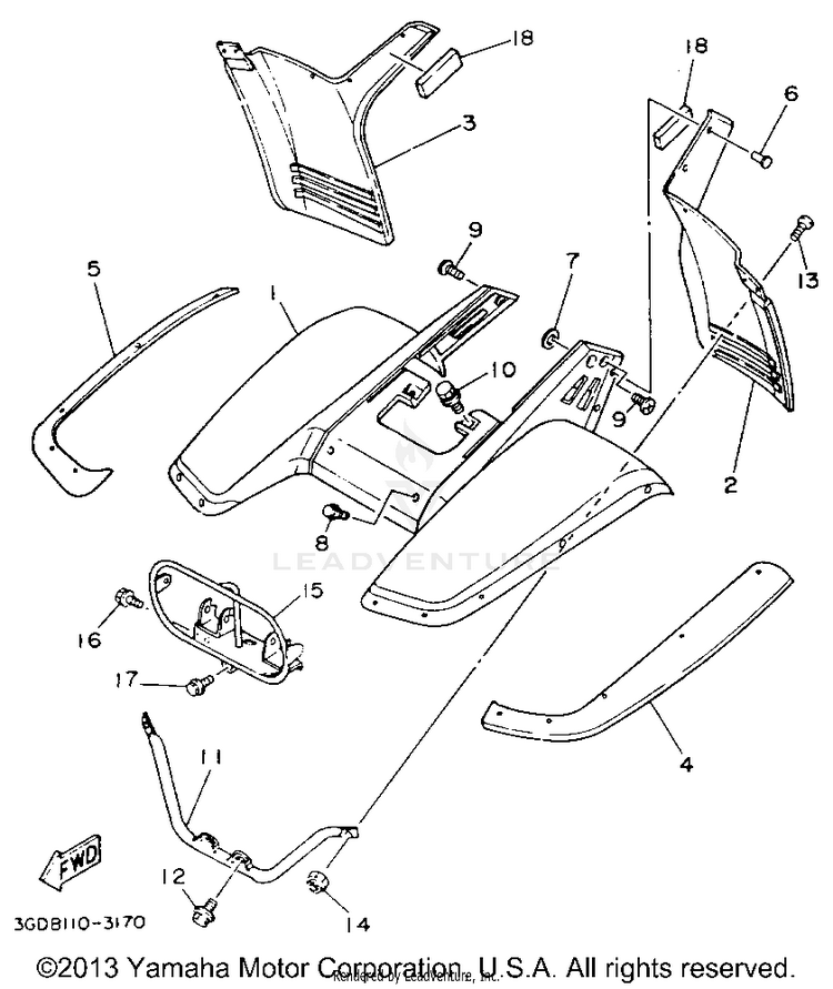 Front Fender - Carrier Schematic