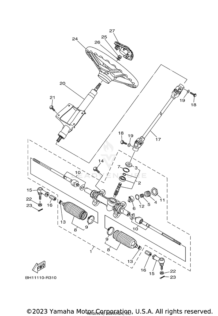 Steering VIKING VI - YXC70VDXGG - 2016 Schematic