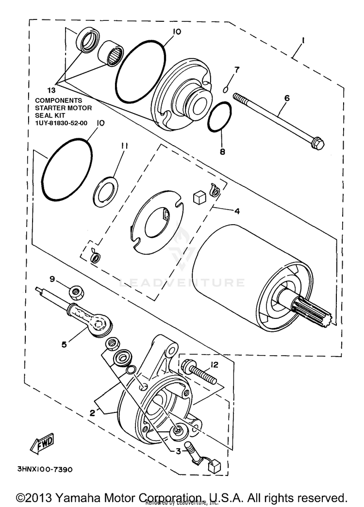 Starting Motor Schematic
