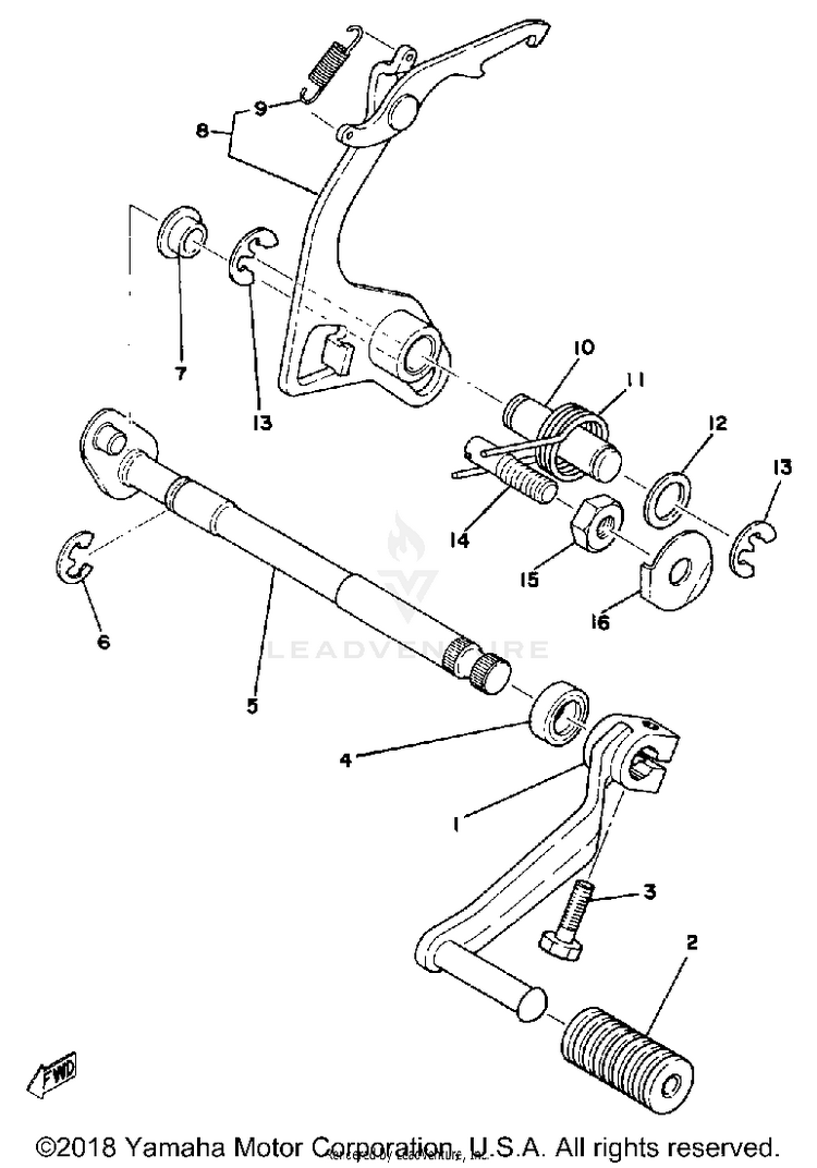 Shift Shaft Pedal Schematic