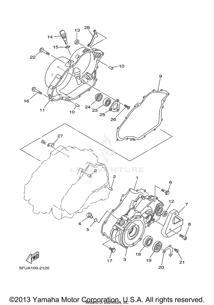 Crankcase Cover 1 Schematic