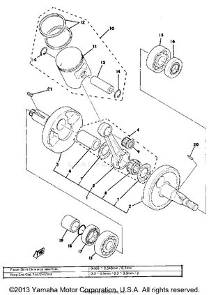 Crankshaft - Piston Schematic