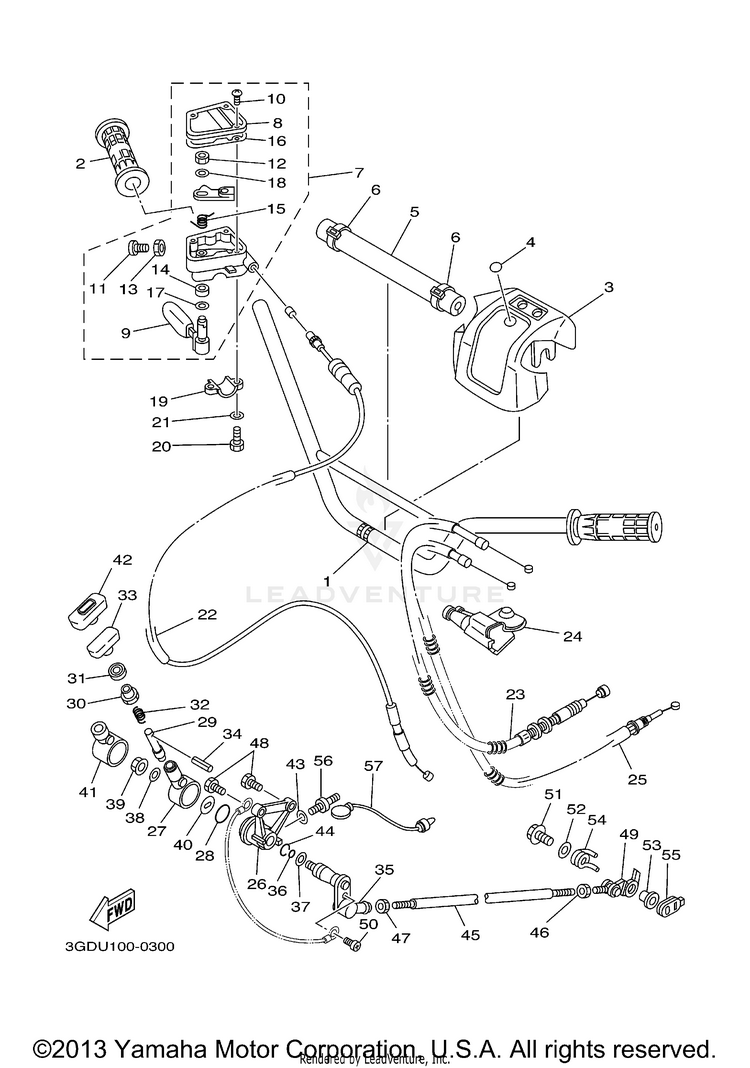 Steering Handle Cable Schematic