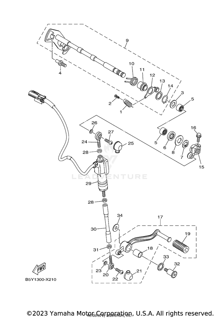 Shift Shaft MT10 - MT10NCB - 2022 Schematic