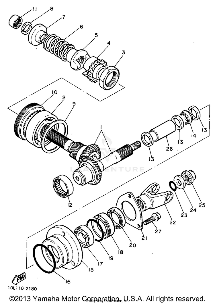 Middle Drive Gear Schematic
