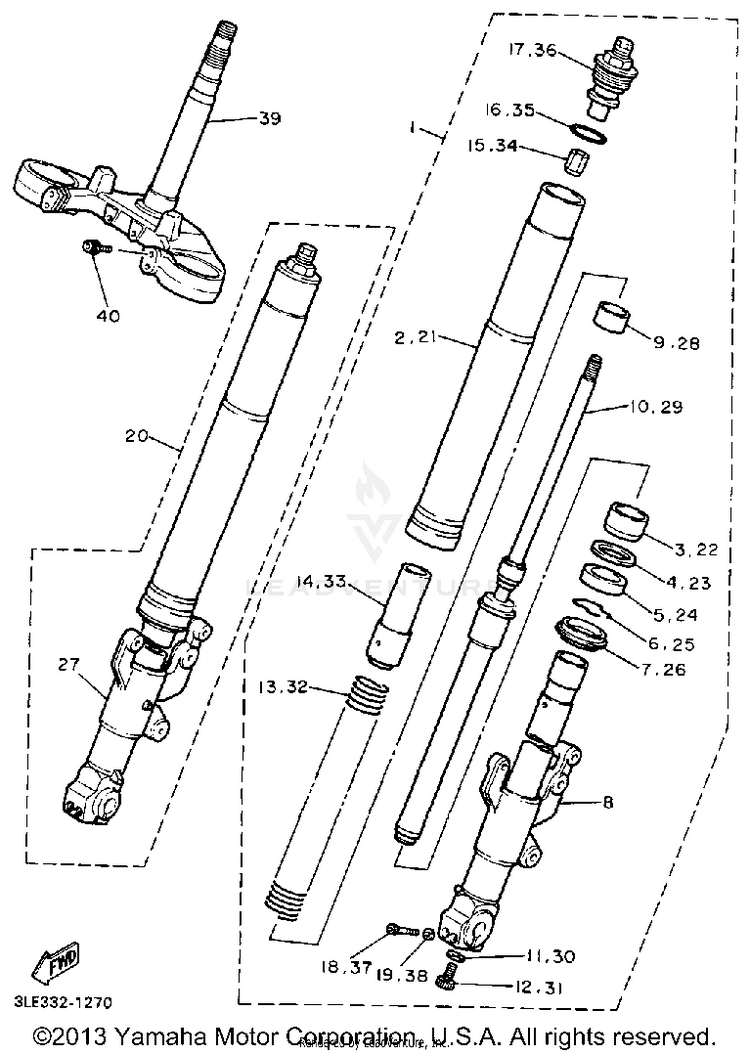 Front Fork Schematic