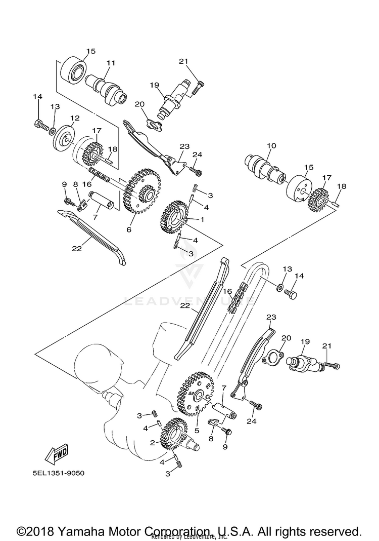 Camshaft Chain Schematic