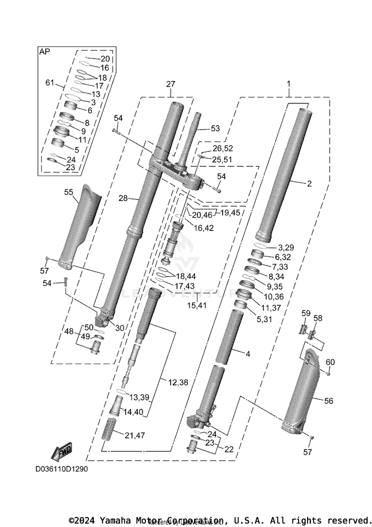 Front Fork Schematic