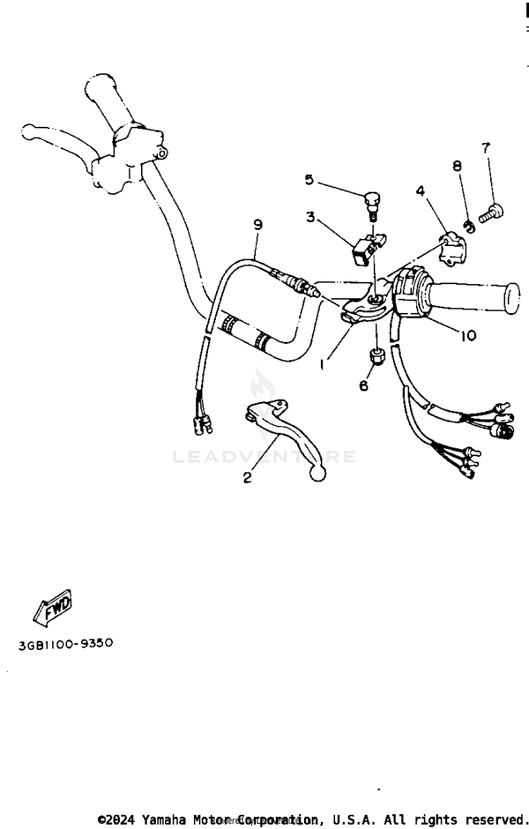Handle Switch - Lever Schematic