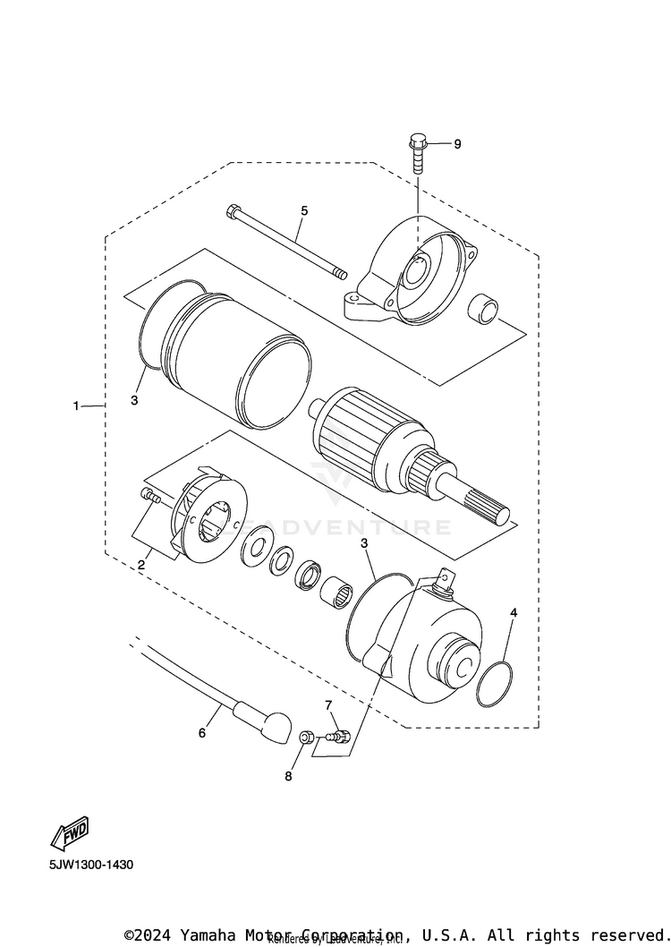 Starting Motor Schematic