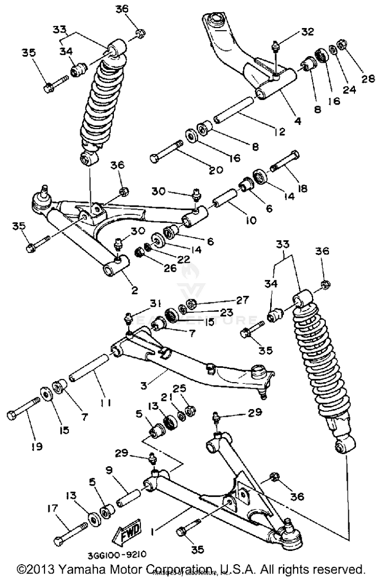 Front Suspension - Wheel Schematic