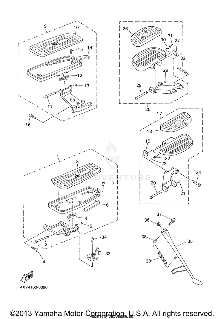 Stand Footrest Schematic