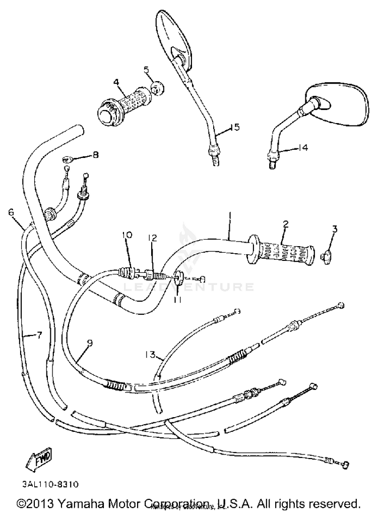 Handlebar Cable Schematic