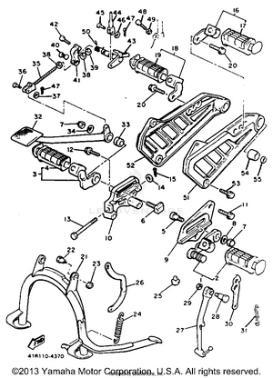 Stand Footrest Schematic