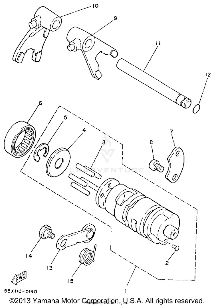 Shift Cam - Fork Schematic