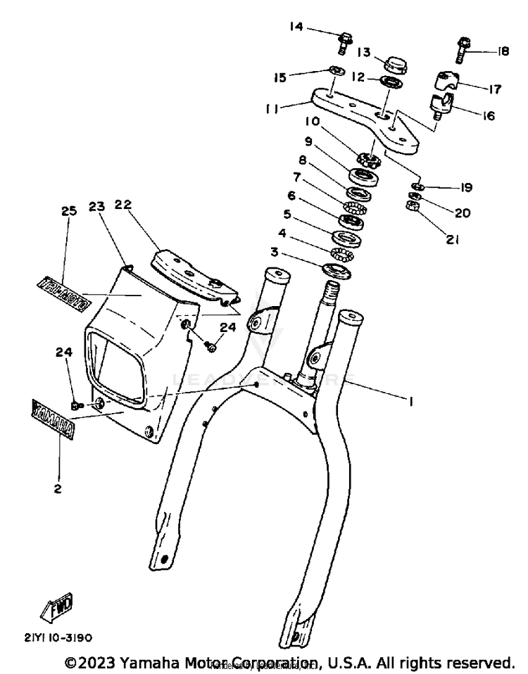 Front Fork Schematic