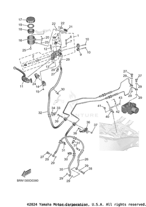 Front Master Cylinder Schematic