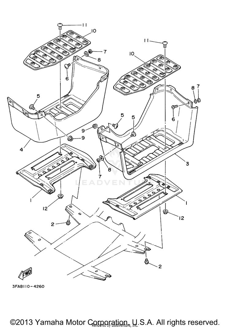 Stand Footrest Schematic