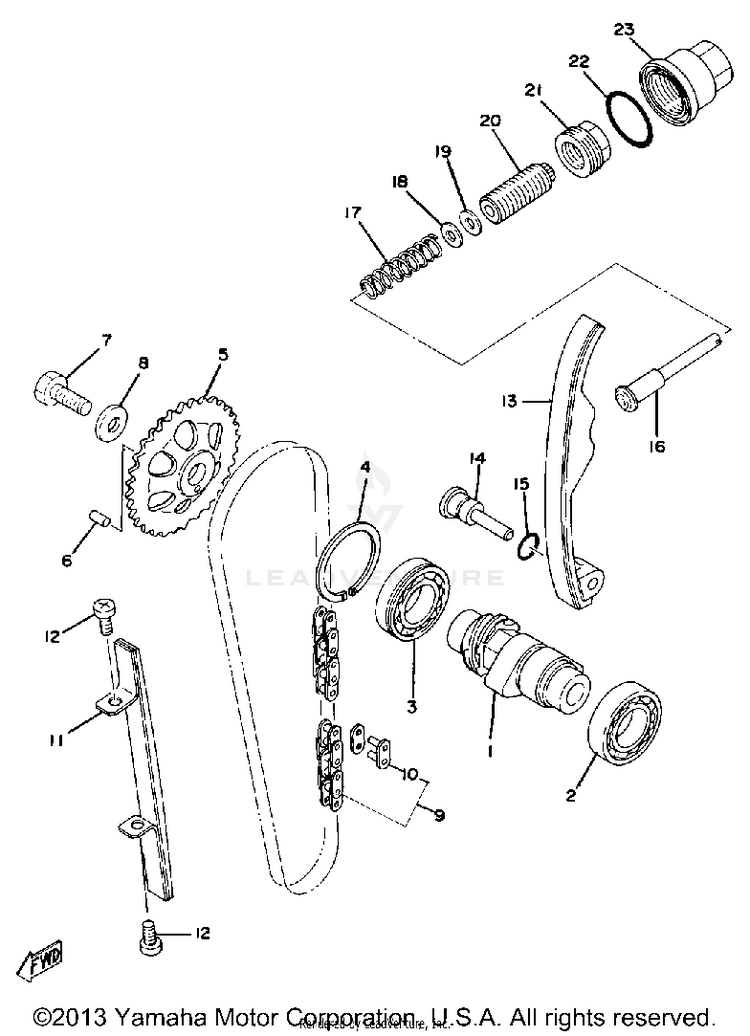 Camshaft-Chain Schematic