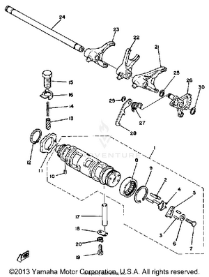 Shift Cam-fork Schematic