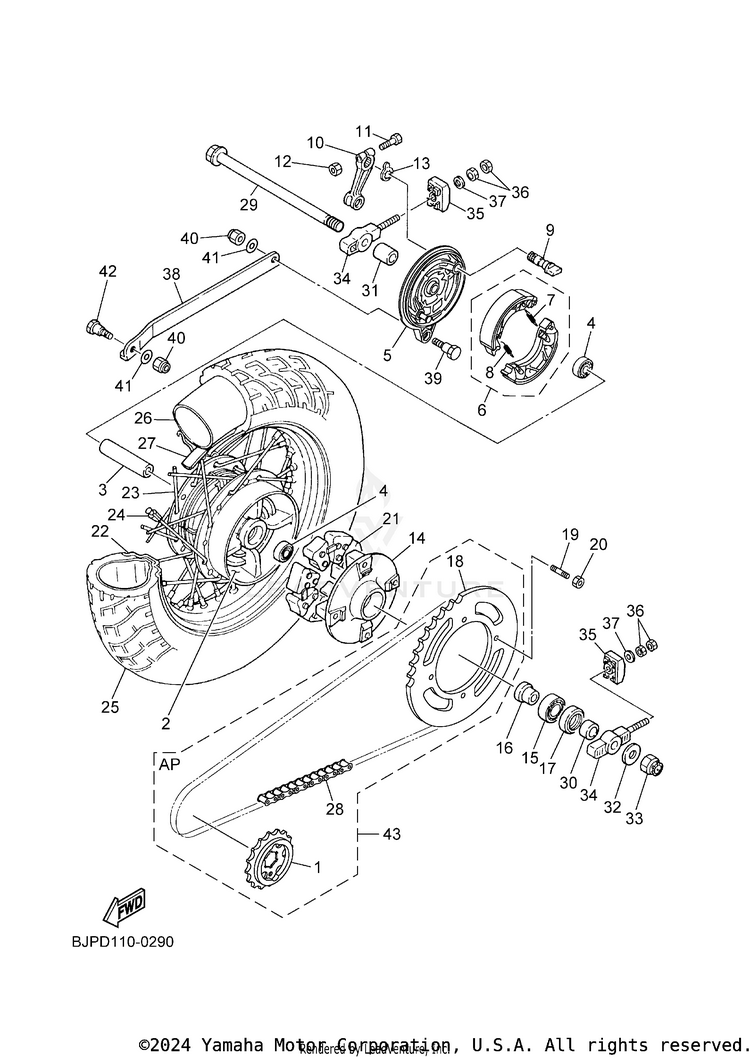 Rear Wheel Schematic