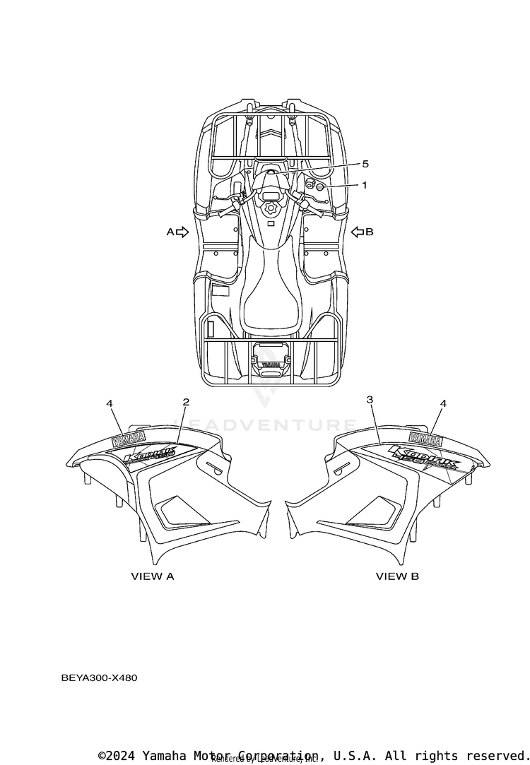 Graphics KODIAK 450 EPS - YFM45KPAPG - 2023 Schematic