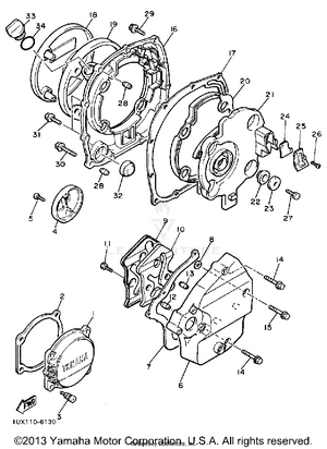 Crankcase Cover 1 Schematic