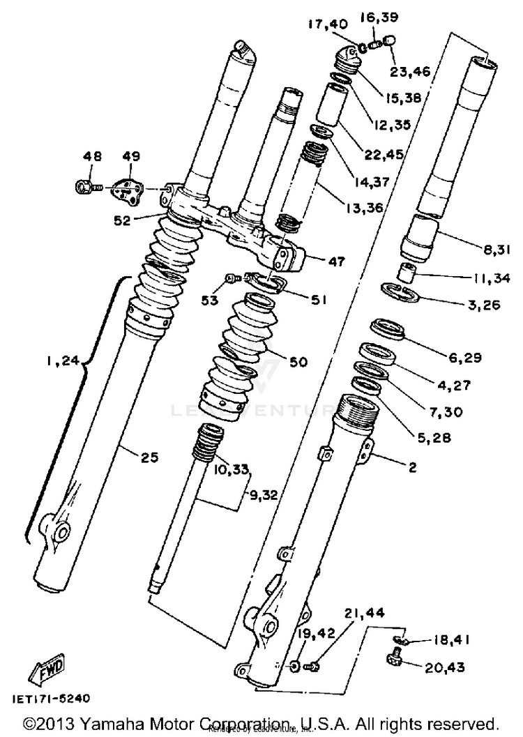 Front Fork Schematic