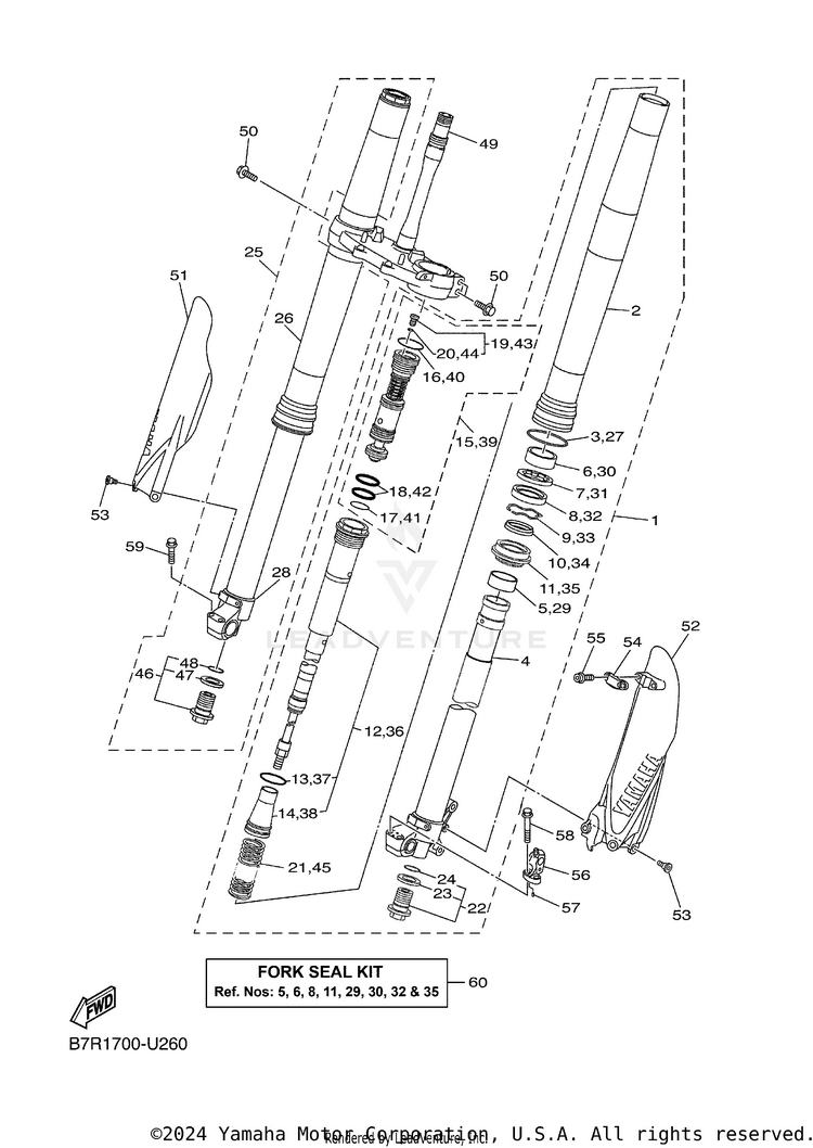 Front Fork Schematic