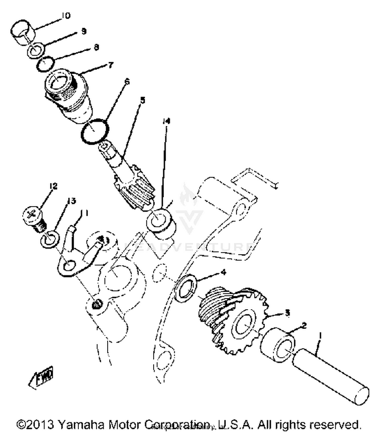 Tachometer Gear Schematic