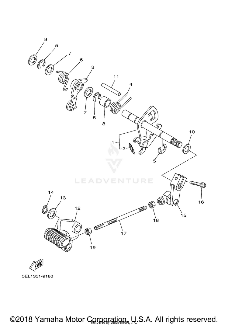 Shift Shaft Schematic