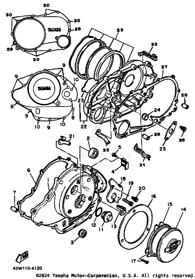 Crankcase Cover 1 Schematic