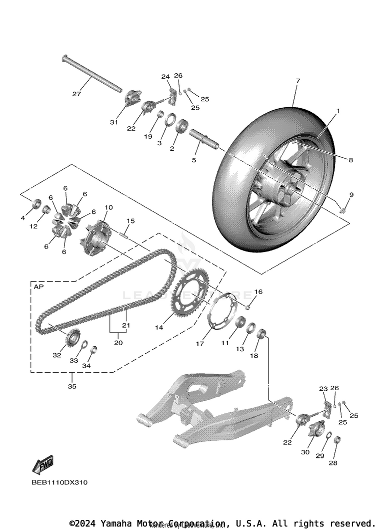 Rear Wheel Schematic